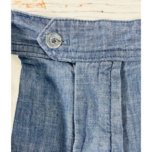 Gap Chambray City Shorts Womens Size 2 Solid Blue Mid Rise 3” Inseam Cotton - Picture 8 of 9